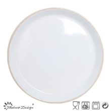 27cm Ceramic Plate Two Tone Round Shape